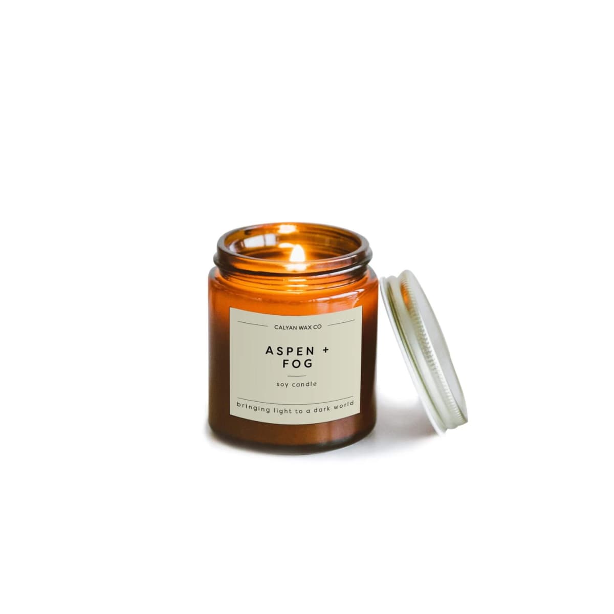 Aspen + Fog Mini Amber Jar