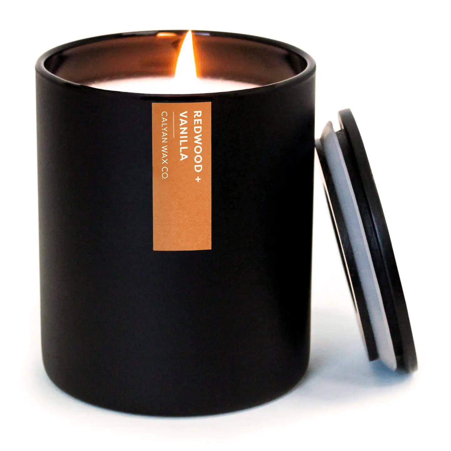 Redwood + Vanilla Matte Black Tumbler Soy Candle