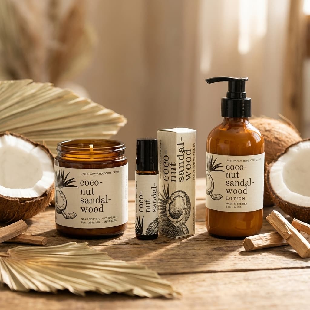 Coconut Sandalwood Tropical Escape