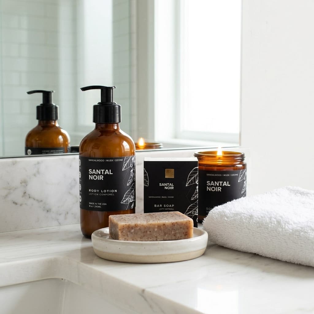 Santal Noir Bathroom Set